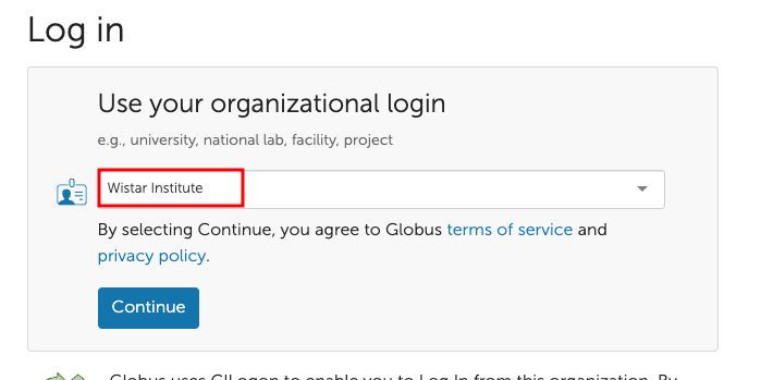 Globus Wistar Login